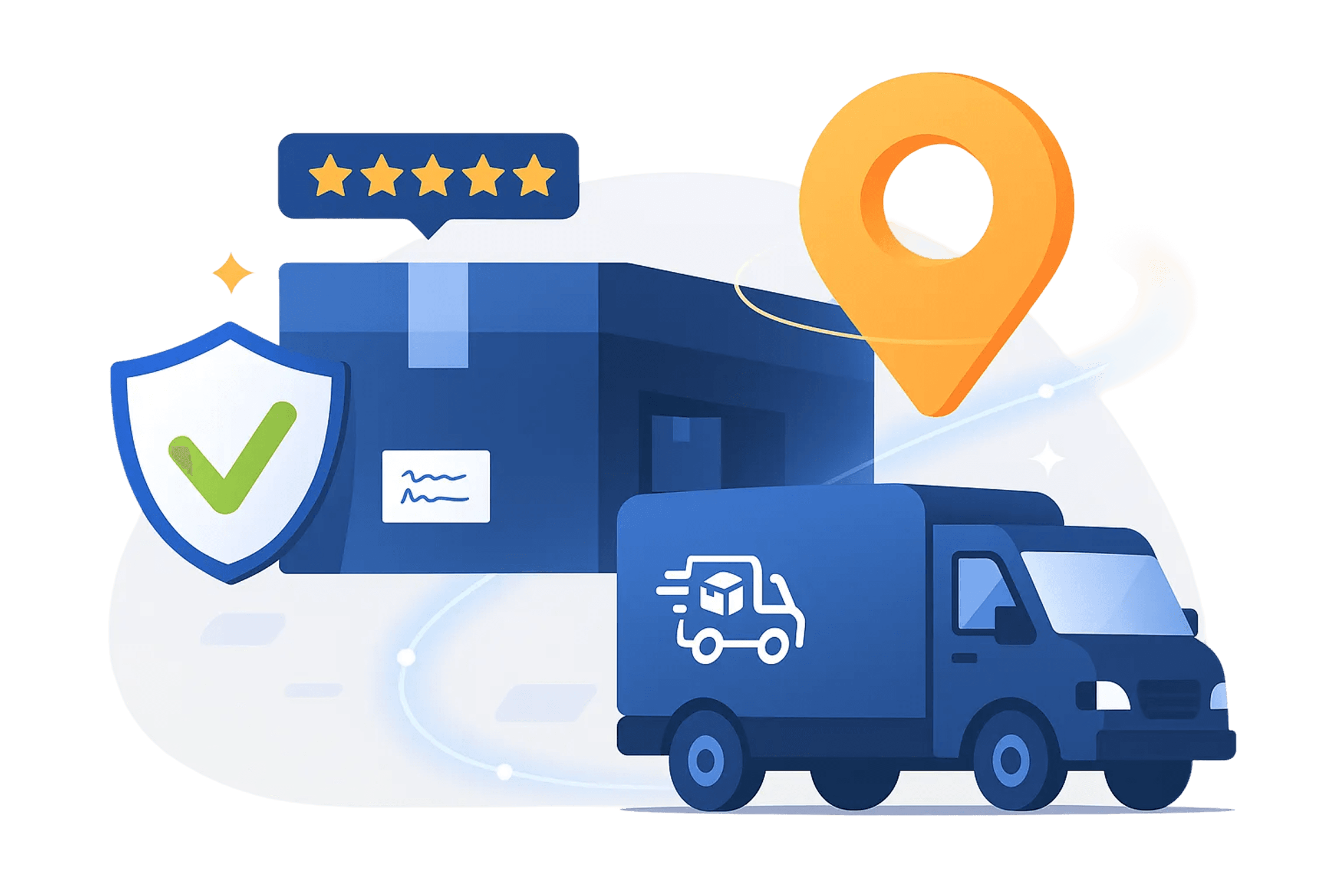 Enterprise logistics illustration